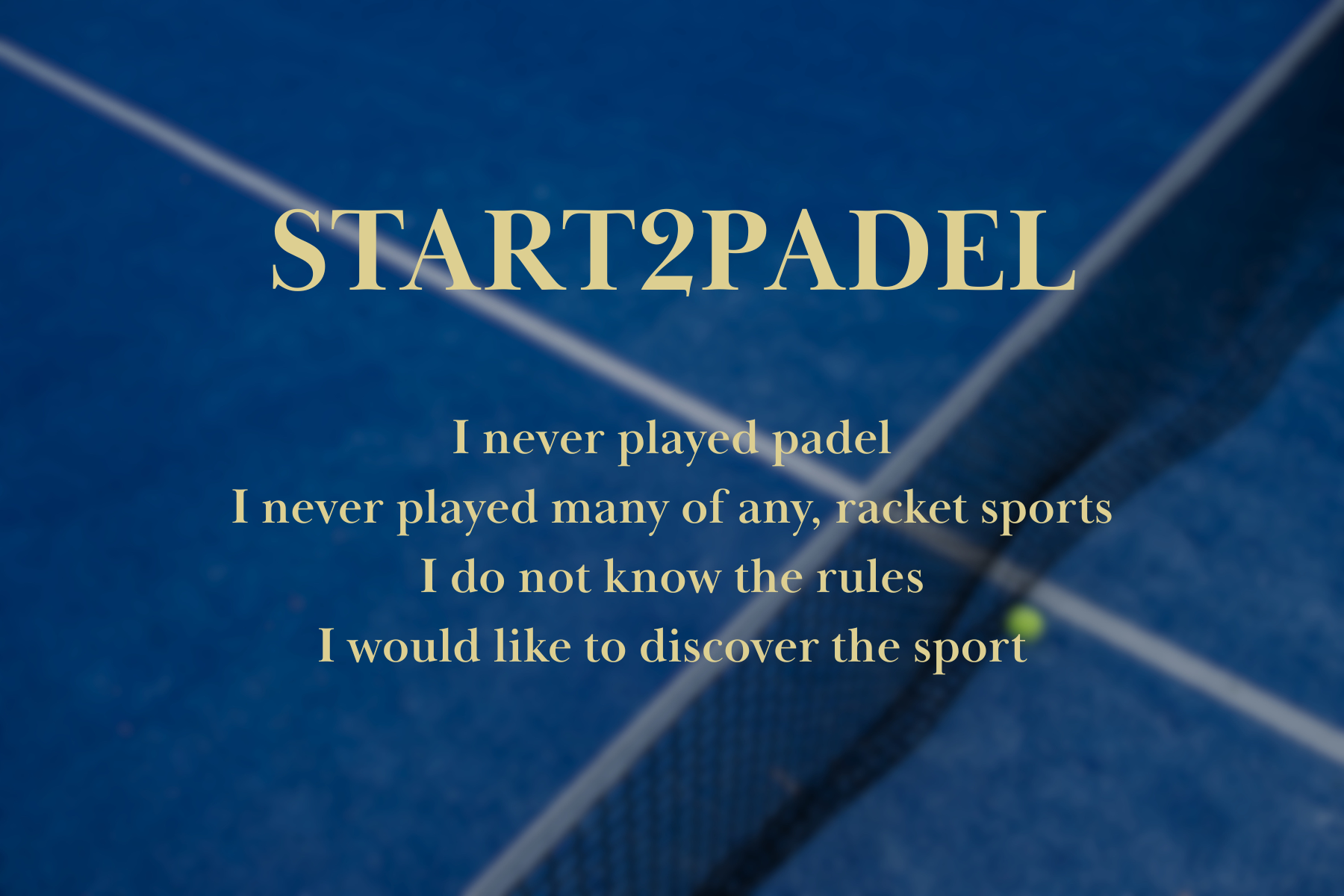 Start2Padel: 10 lessons 60min